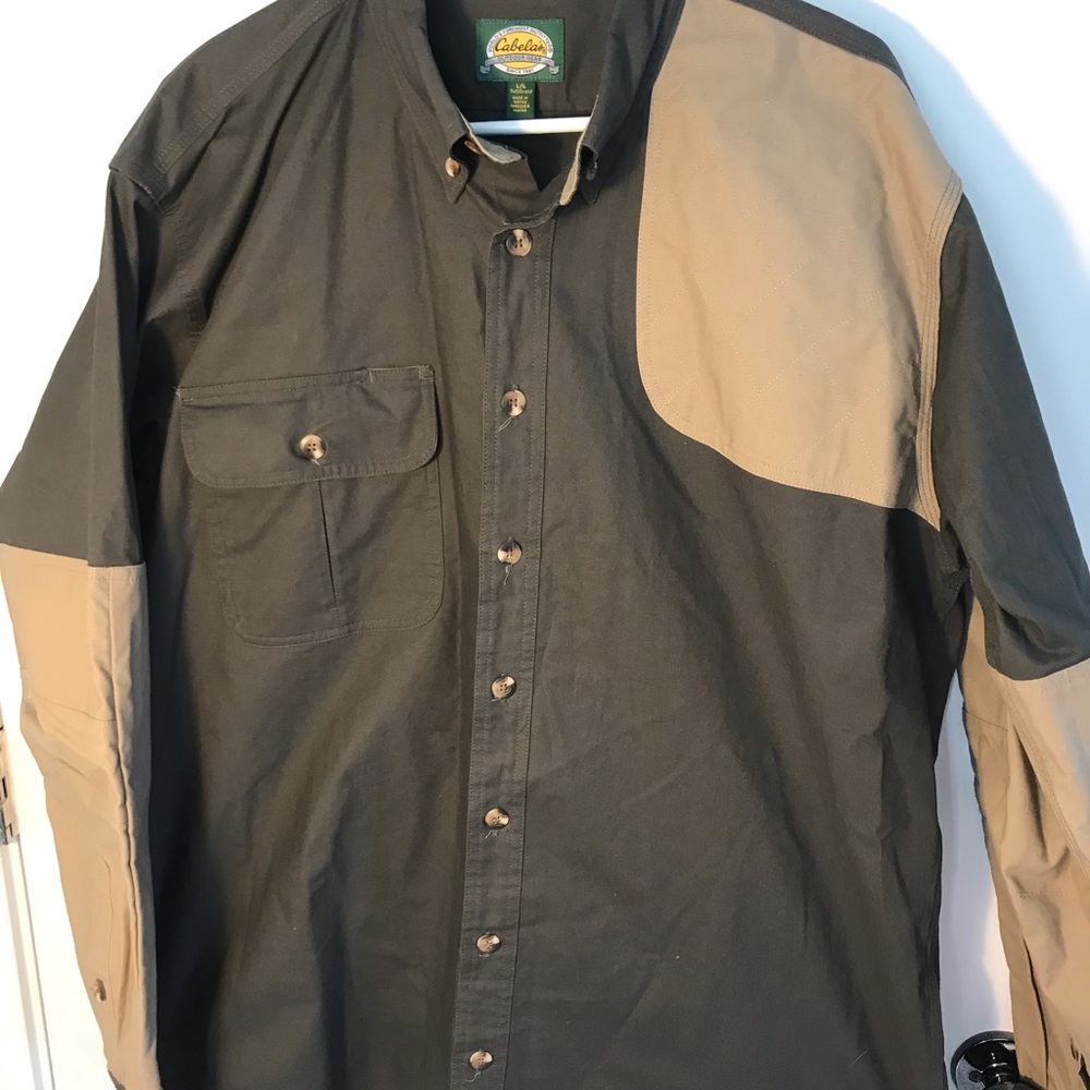 Cabelas Hunting Shooting Long Sleeve Shirt Large Tall LT Men’s